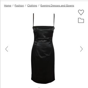 Dolce & Gabbana Black Body-Hugging Spandex Built-In Bra Evening Dress authentic